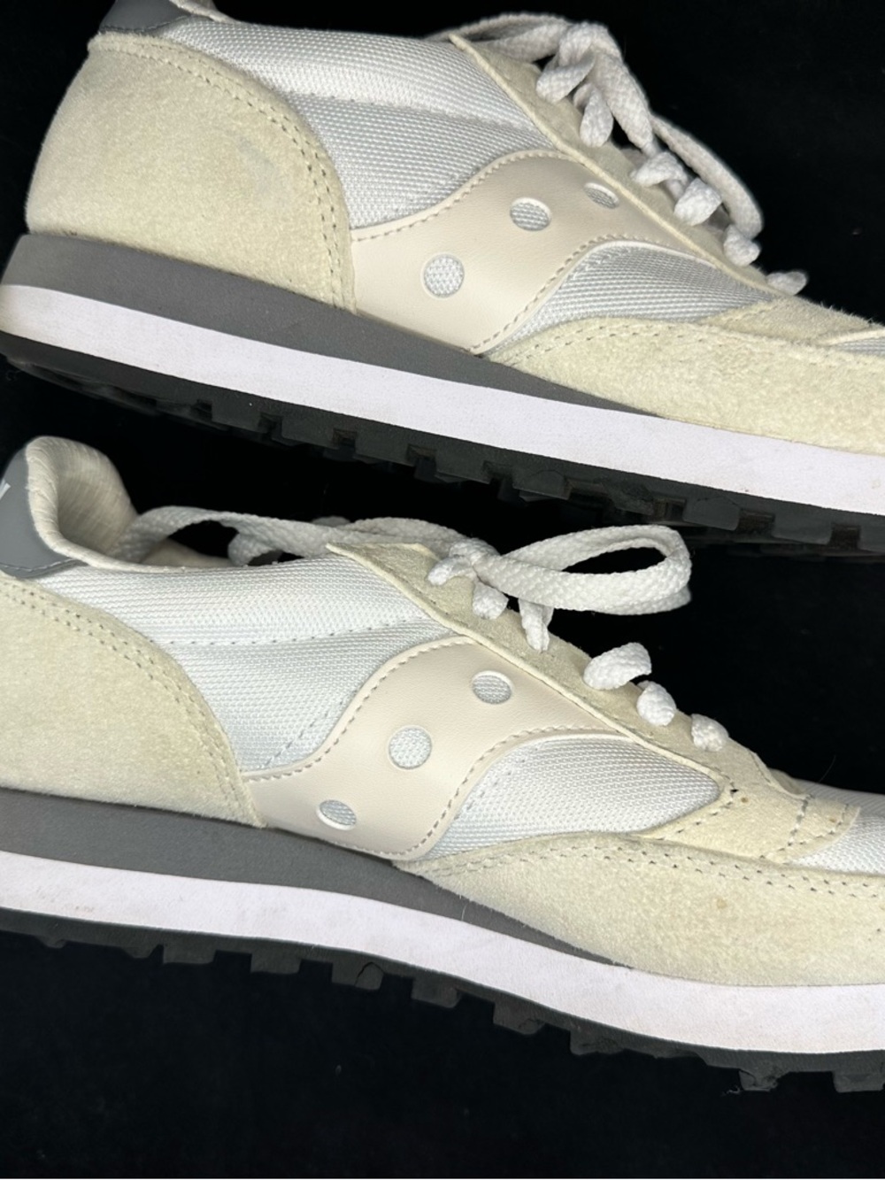 Saucony Jazz Original White/Grey/Beige. Low-Top Sneakers NWOT. Size 7.5 Casual